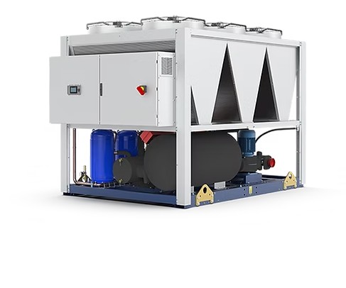 Air cooled chillers Nominal cooling capacity 161 – 930 kW. The ARIES G chillers are the finest solution for medium and large hydronic air conditioning systems (such as hospitals, offices, shopping malls, etc.), providing significant energy savings in all operating circumstances. The introduction of the low GWP refrigerant R454B emphasizes the design philosophy of lowering operational costs and protecting the environment. This range's major features are scroll compressors for improved seasonal energy efficiency, high efficiency shell and tube exchangers for better energy savings, and total heat recovery for long-term usage of absorbed electricity. The large selection of accessories and versions provides solutions to the most diverse installation needs while also enabling system installation, start-up, and management.