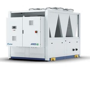 Air cooled liquid chillers featuring reciprocating compressors with propane. Nominal cooling capacity 177 - 334 kW iASN and ASN air-cooled industrial process chillers are specifically developed to provide unwavering dependability in the most demanding industrial environments. We are fully devoted to assisting the green transition of energy systems to an all-inclusive solution. ARIES N and iARIES N chillers combine advanced technologies with the use of natural refrigerant R290, which has no negative environmental impact, to provide a long-term sustainable solution. As standard, all of the primary hydraulic and mechanical components are incorporated within the chiller. An large range of choices, combined with wide operating limitations, confirms iASN and ASN as the optimal plug-and-play solution for a variety of process cooling applications.