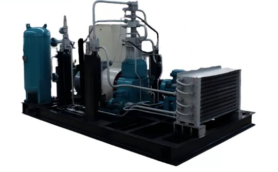 High-Pressure Oil-Free Natural Gas Piston Compressor skid for CNG
