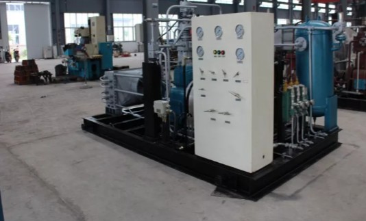 High-Pressure Oil-Free Natural Gas Piston Compressor skid for CNG - Image 2