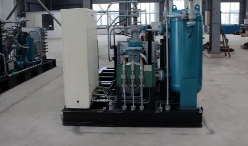 High-Pressure Oil-Free Natural Gas Piston Compressor skid for CNG - Image 6