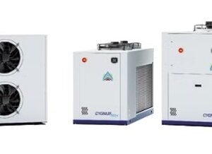 Air cooled chillers Nominal cooling capacity 9 - 80 kW. CYGNUS TECH is the appropriate partner for Biogas hydronic cooling systems, providing high operating limits while assuring low noise levels. With several choices such as an integrated hydronic module, medium and low pressure water pumps, winter package, and antivibration mounts, CYGNUS TECH chillers are the ideal plug-in solution, ready for installation in any system while decreasing integration time and cost.