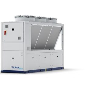 Air cooled chillers Nominal cooling capacity 74 ÷ 148 kW. The TAURUS TECH series chillers with R410A refrigerant are the finest solution for centralised hydronic air conditioning in medium-sized regions where reliability and energy efficiency are critical. The high efficiency scroll compressors, massive heat exchangers, and technical solutions used provide optimal performance in all operating situations. The parametric microprocessor control, which is accessible via a user-friendly interface, enables for simple modification of the unit's operating settings. The large range of options and configurations allows you to meet the majority of installation requirements while also making system startup and management easier.